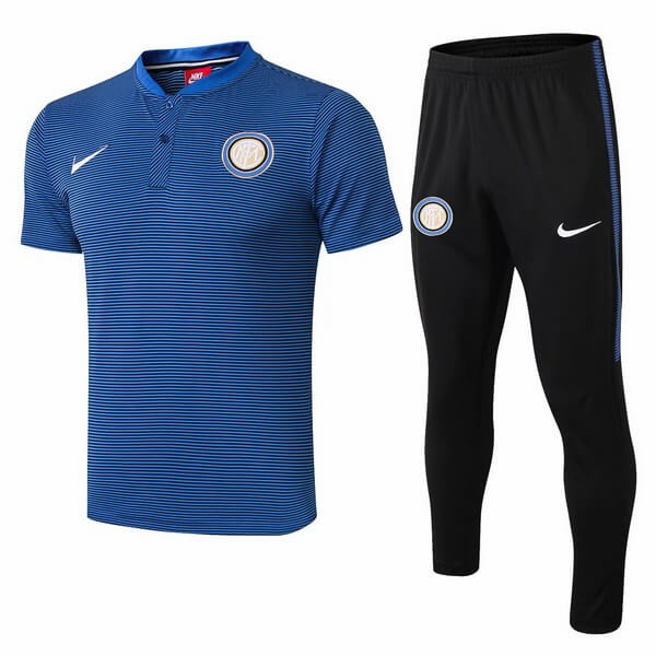 Polo Conjunto Completo Inter De Milán 2018/19 Azul Negro